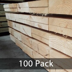 1.2m (4ft) Untreated Timber Board Pack (100pcs)