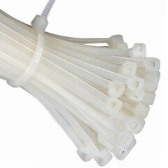 Clear Cable Ties (Zip Ties) - Pack of 100 - 4.8mm x 300mm