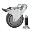 Braked Swivel Castor & Expander for 48.3mm Tube (D)