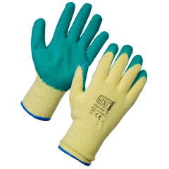 Latex Palm Coated Green Handler Gloves Large 12 Pack
