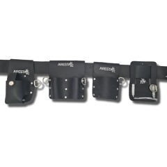 Hammer Loop Black Leather Tool Belt Kit