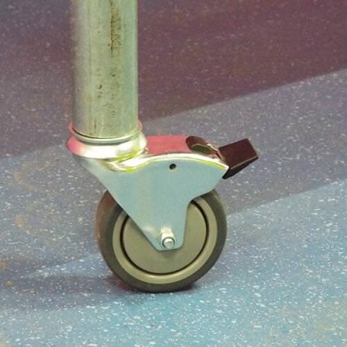 Braked Swivel Castor & Expander for 42.4mm Tube (C)