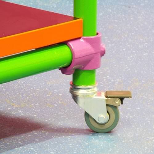 Braked Swivel Castor & Expander for 26.9mm Tube (A)