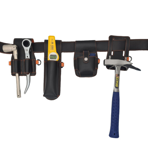 Black Leather Tool Belt Kit inc Tools & Hammer